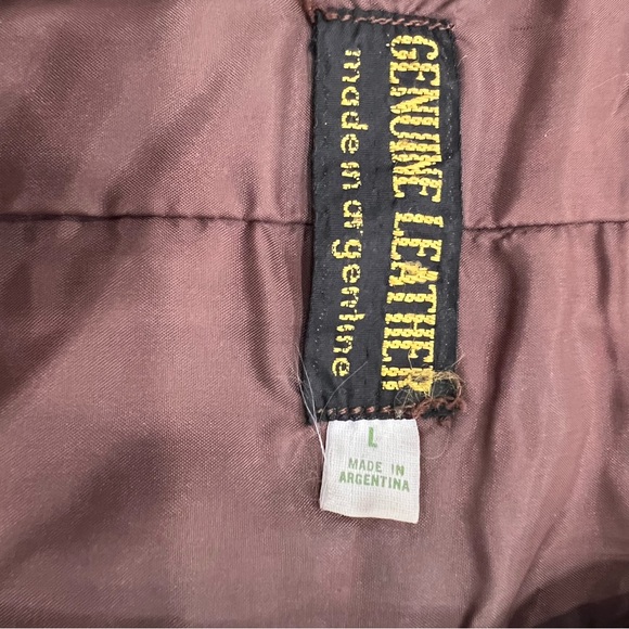 Brown Leather Vest - Picture 16 of 16